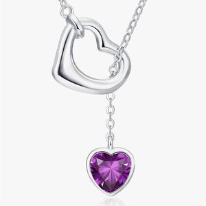 NIB 925 Sterling Silver heart necklace